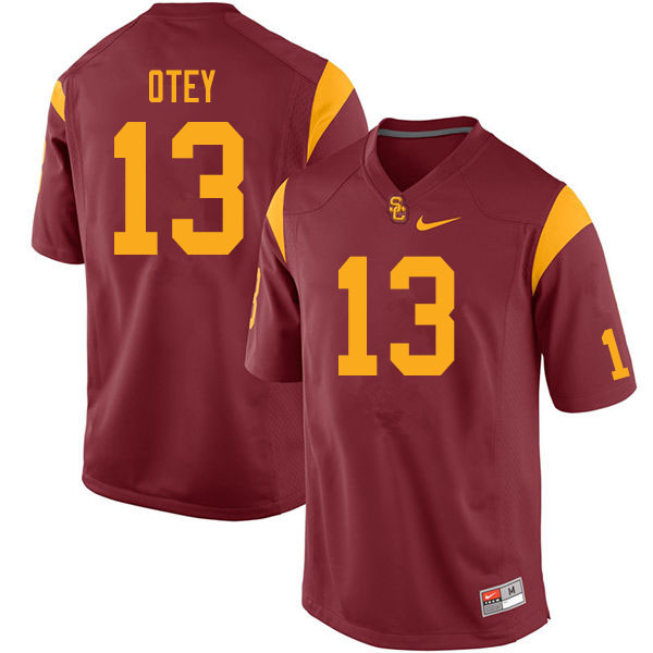 Men #13 Adonis Otey USC Trojans College Football Jerseys Sale-Cardinal - Click Image to Close